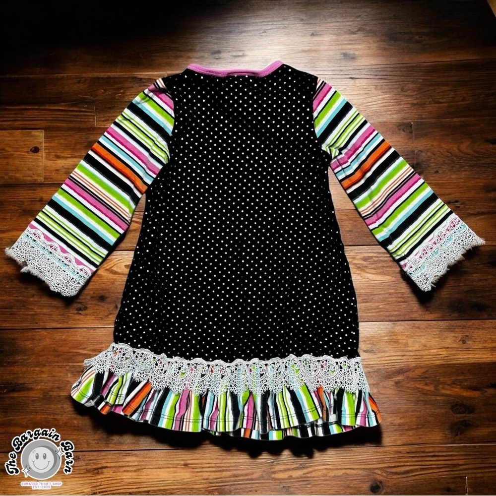 Bonnie Baby Halloween Dress 24M (2011) – Ghost Pumpkin Owl Appliqué – Ruffle Hem - Picture 5 of 6
